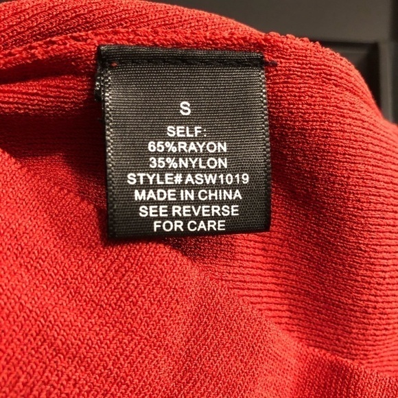 NWOT A. Calin Burnt Orange Shirt Size S - Picture 6 of 6